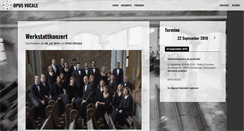 Desktop Screenshot of opusvocale.de
