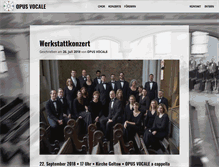 Tablet Screenshot of opusvocale.de